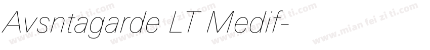 Avsntagarde LT Medif字体转换
